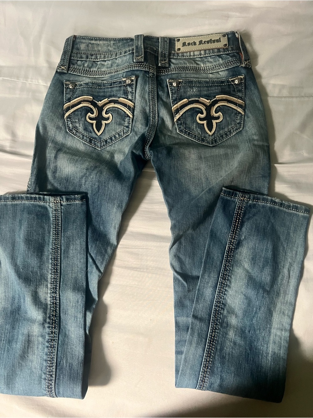 Vintage Rock Revival Women's Light Blue Jeans
